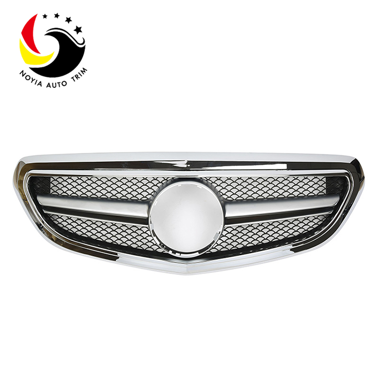 Benz E Class W212 AMG Style 14-15 Chrome Front Grille (Fits Facelift Basic Trim)