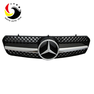 Benz E Class W215 AMG Style 00-06 Gloss Black 1-Fin Front Grille