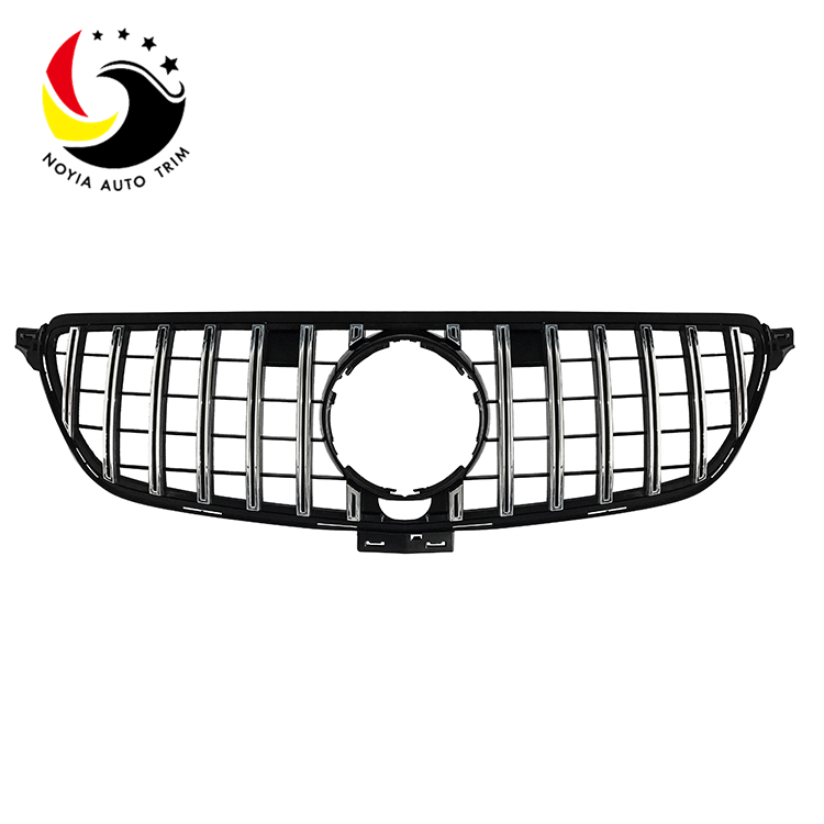 Benz GLE Class W292 15-IN GTR Style Chrome Silver Front Grille
