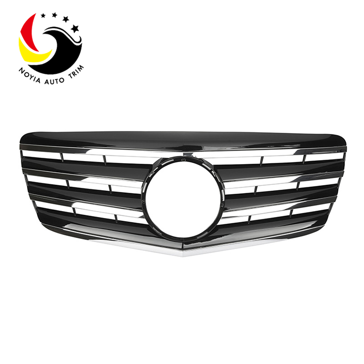 Benz E Class W211 AMG Style 07-09 Chrome Black 2-Fin Front Grille