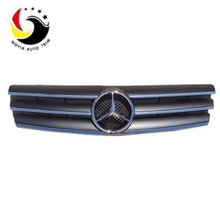 Benz SL Class W129 AMG Style 90-02 Chrome Black 3-Fin Front Grille