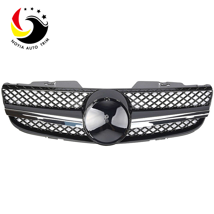 Benz SL Class R230 AMG Style 07-09 Chrome Black 1-Fin Front Grille