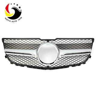 Benz GLK Class X204 AMG Style 13-15 1-Fin Silver Front Grille