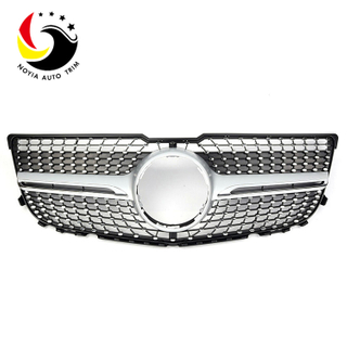 Benz GLK Class X204 Diamonds 13-15 Silver Front Grille