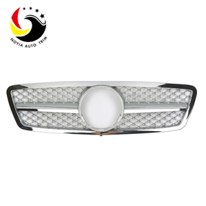 Benz C Class W203 AMG Style 00-06 Silver 1-Fin Front Grille