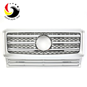 Benz G Class W463 AMG Style 13-IN Silver 3-Fin Front Grille