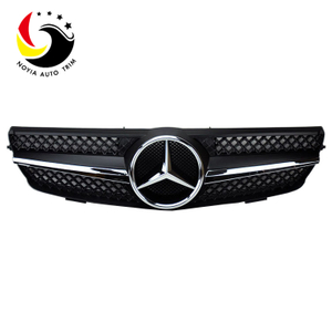 Benz CLK Class W209 AMG Style 03-08 Chrome Black 1-Fin Front Grille