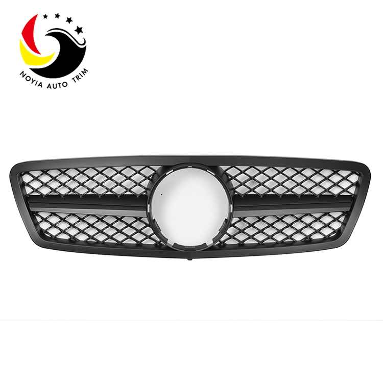 Benz C Class W203 AMG Style 00-06 Matte Black 1-Fin Front Grille