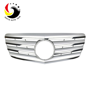 Benz E Class W211 AMG Style 07-09 Silver 2-Fin Front Grille