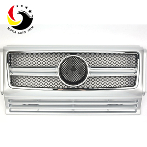 Benz G Class W463 G63 Style 13-IN Silver Front Grille