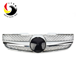 Benz SL Class R230 AMG Style 07-09 Chrome 1-Fin Front Grille
