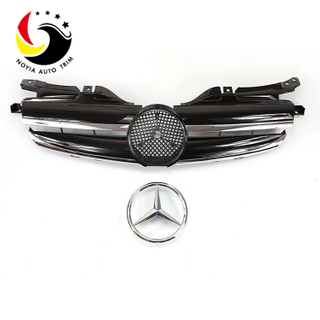 Benz SLK Class W170 Sport Style 98-04 Chrome Black Front Grille