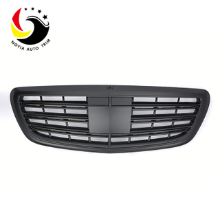Benz S Class W222 S65 Style 14-IN Matte Black Front Grille