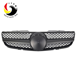 Benz SL Class R230 AMG Style 07-09 Matte Black 1-Fin Front Grille
